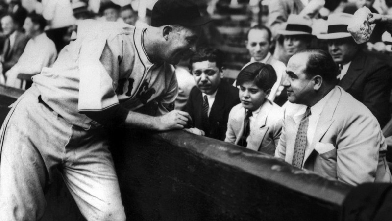 Al Capone at the Chicago Cubs Game in 1931