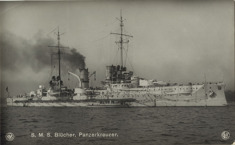 S.M.S. Blucher postcard<br />
