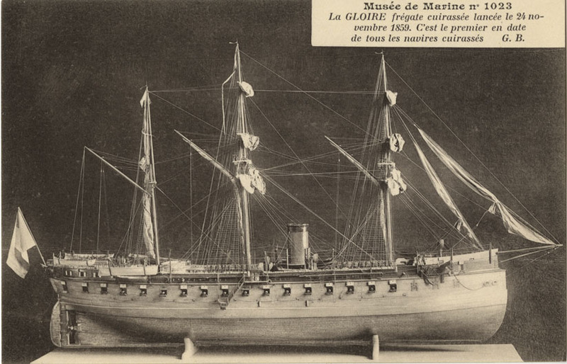 Ironclad Gloire postcard