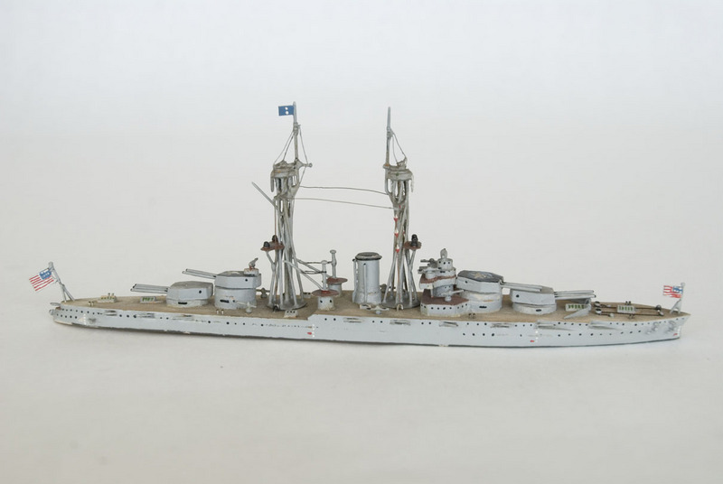 U.S.S. Nevada waterline model