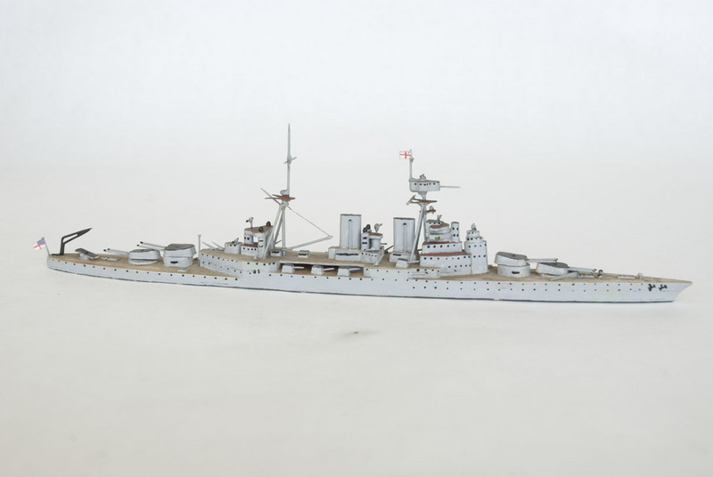 H.M.S. Hood waterline model