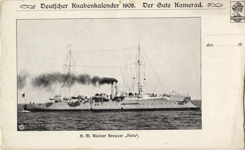 S.M.S. Hela postcard<br />
