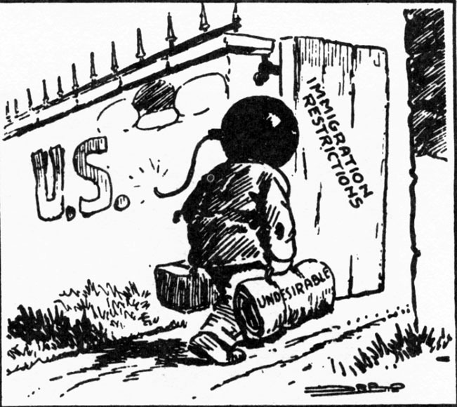 Political Cartoon on Immigration, c. 1920s