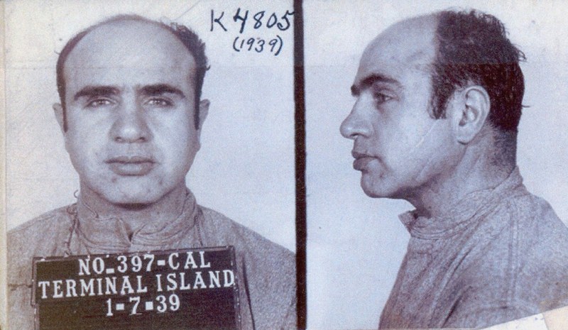 Al Capone Mugshot on January 7th, 1939