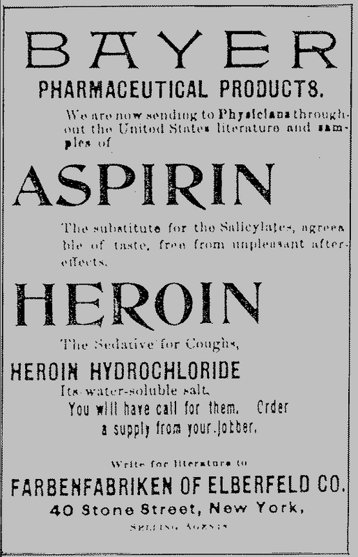 Bayer Advertisement for Heroin, 1897