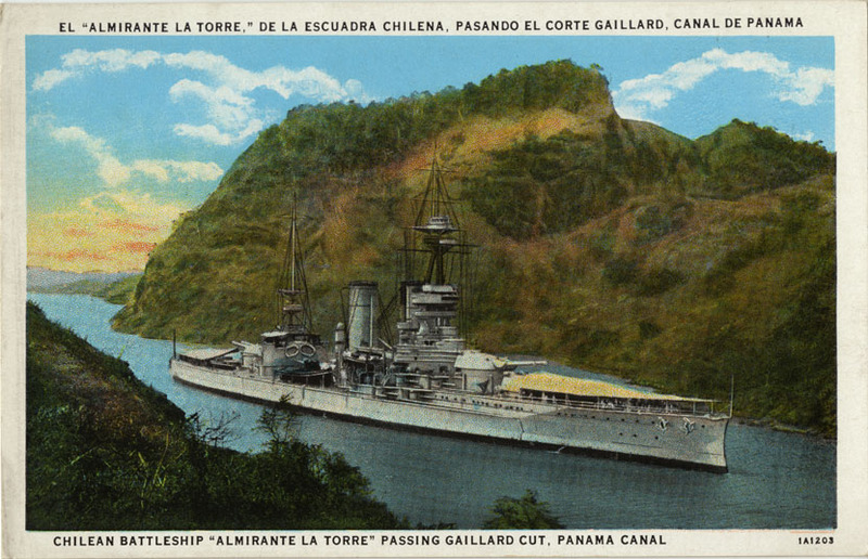 Battleship Almirante La Torre postcard