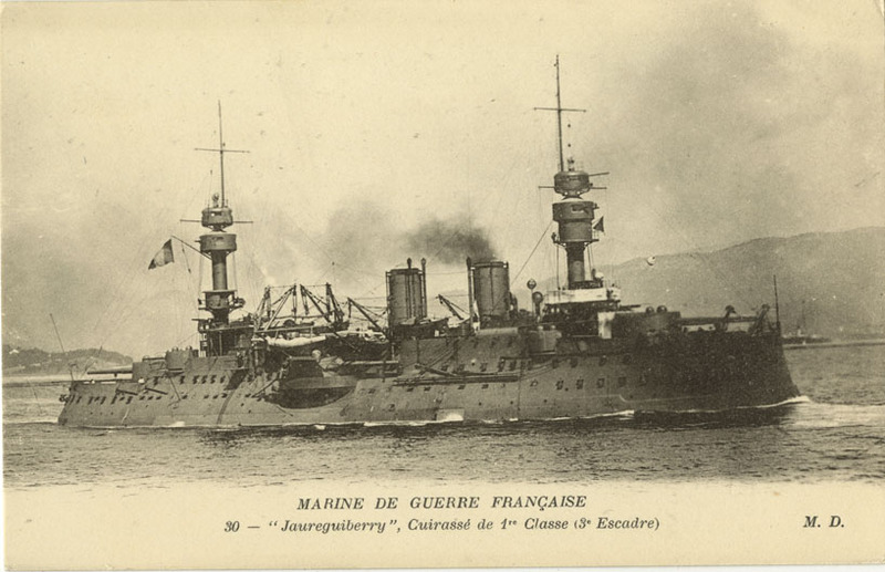 Battleship Jaureguiberry postcard