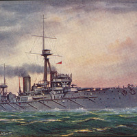 H.M.S. Dreadnought postcard