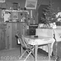 Interior of the Hide family's barrack