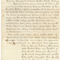 Writ of Summons by Chief Justice Samuel P. Chase