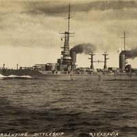 Battleship Rivadavia postcard