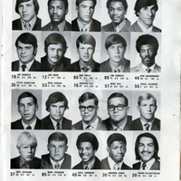 Portraits of Washington State University football players from 1972 program