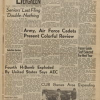 Evergreen, 1954-05-14 pg 1 