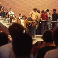 A memorial to Kent State victims