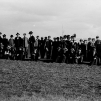 Group of Students Watching the Drill of Cadets, ca.1897