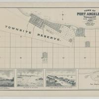 Town of Port Angeles, Washington, with additions, (1890)