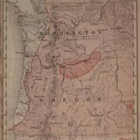 Mean temperature in degrees Fahrenheit, summer, June - August [Washington and Oregon], 1888