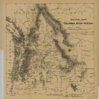 Sketch map, Columbia River region (1885)