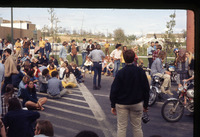 Students block Stadium Way